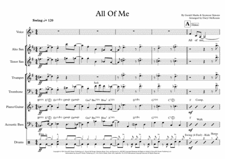 All Of Me (arr. Daryl McKenzie)