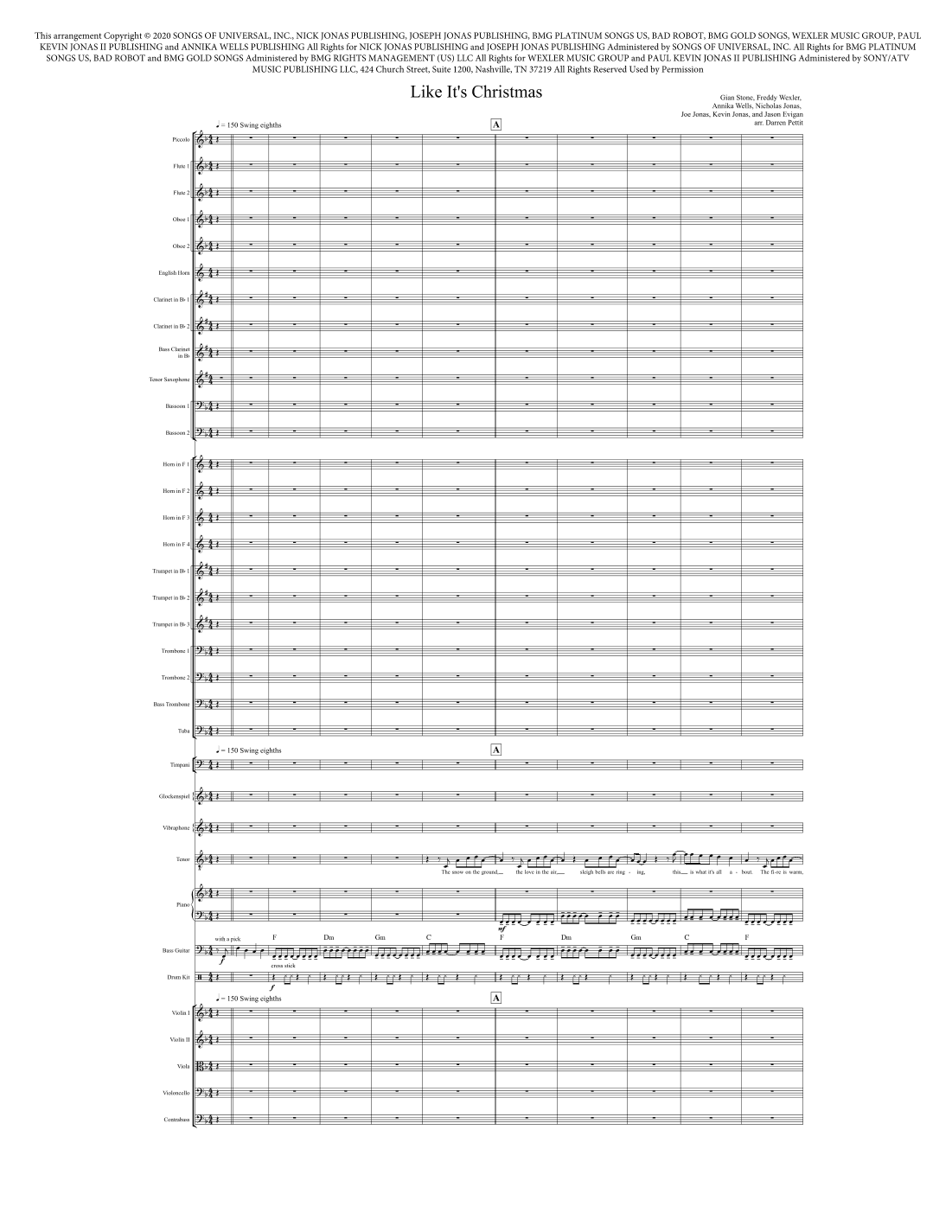 Like It's Christmas (arr. Darren Pettit)