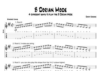 B Dorian Mode (4 Ways to Play)