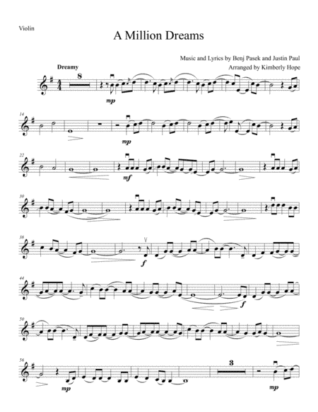 A Million Dreams (arr. Kimberly Hope)