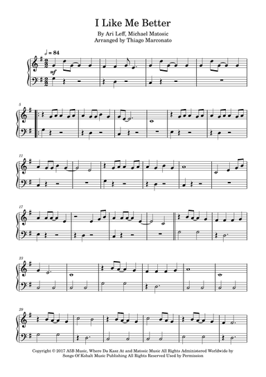 I Like Me Better (arr. Thiago Marconato)