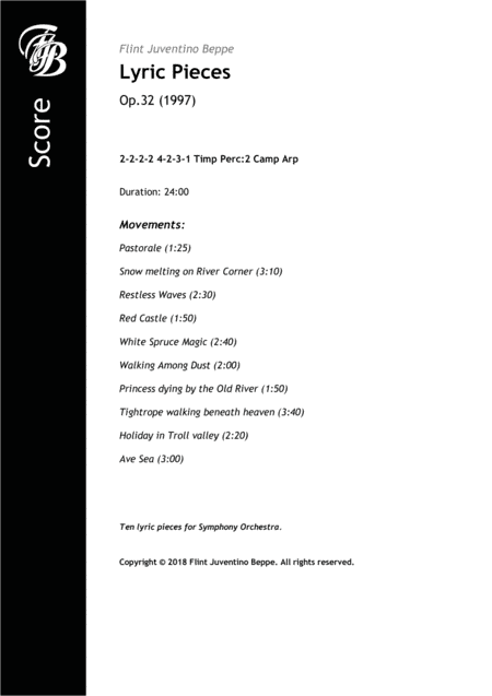Lyric Pieces Op.32