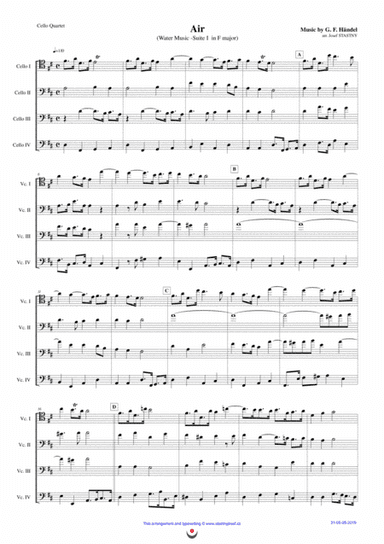 Air (Water Music) (arr. Josef STASTNY)