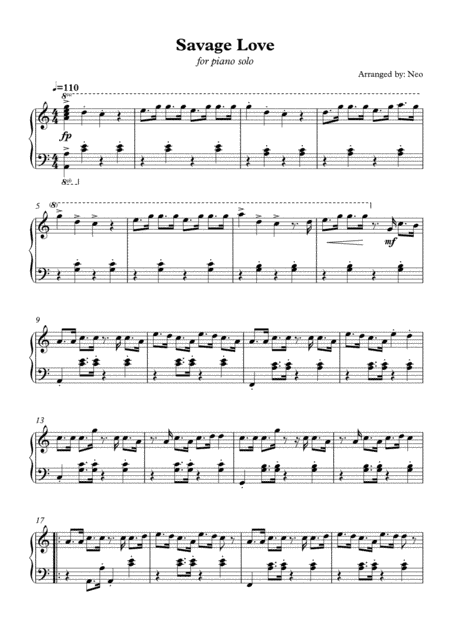Savage Love (arr. Neo)