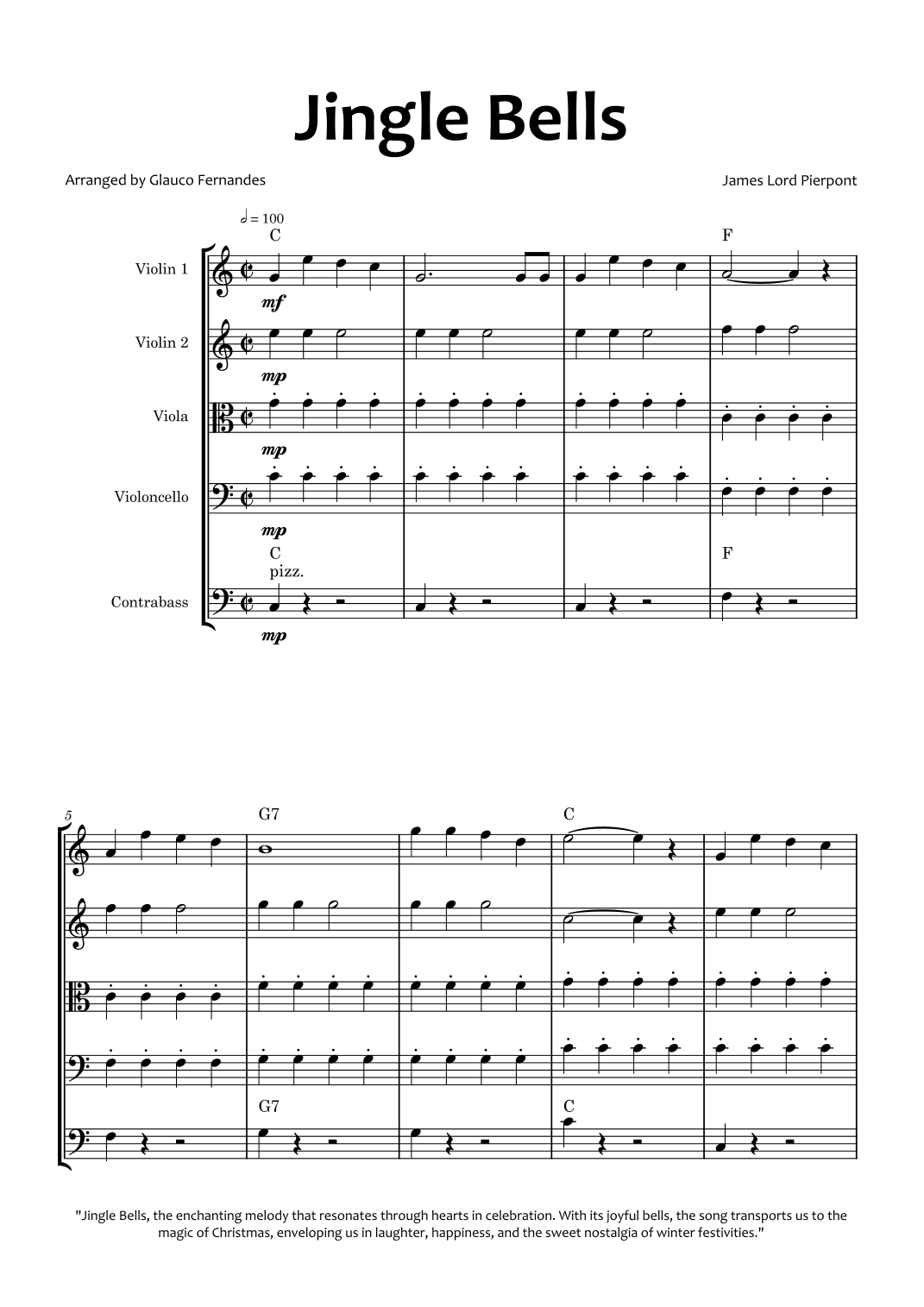 Jingle Bells (arr. Glauco Fernandes)