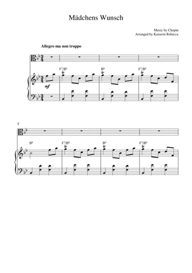 Mädchens Wunsch (arr. Kaiserin Rebecca)