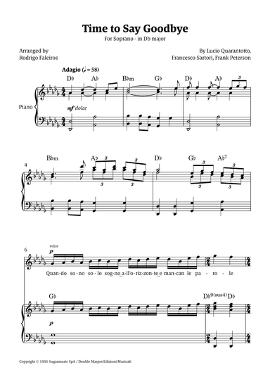 Time To Say Goodbye (arr. Rodrigo Faleiros)