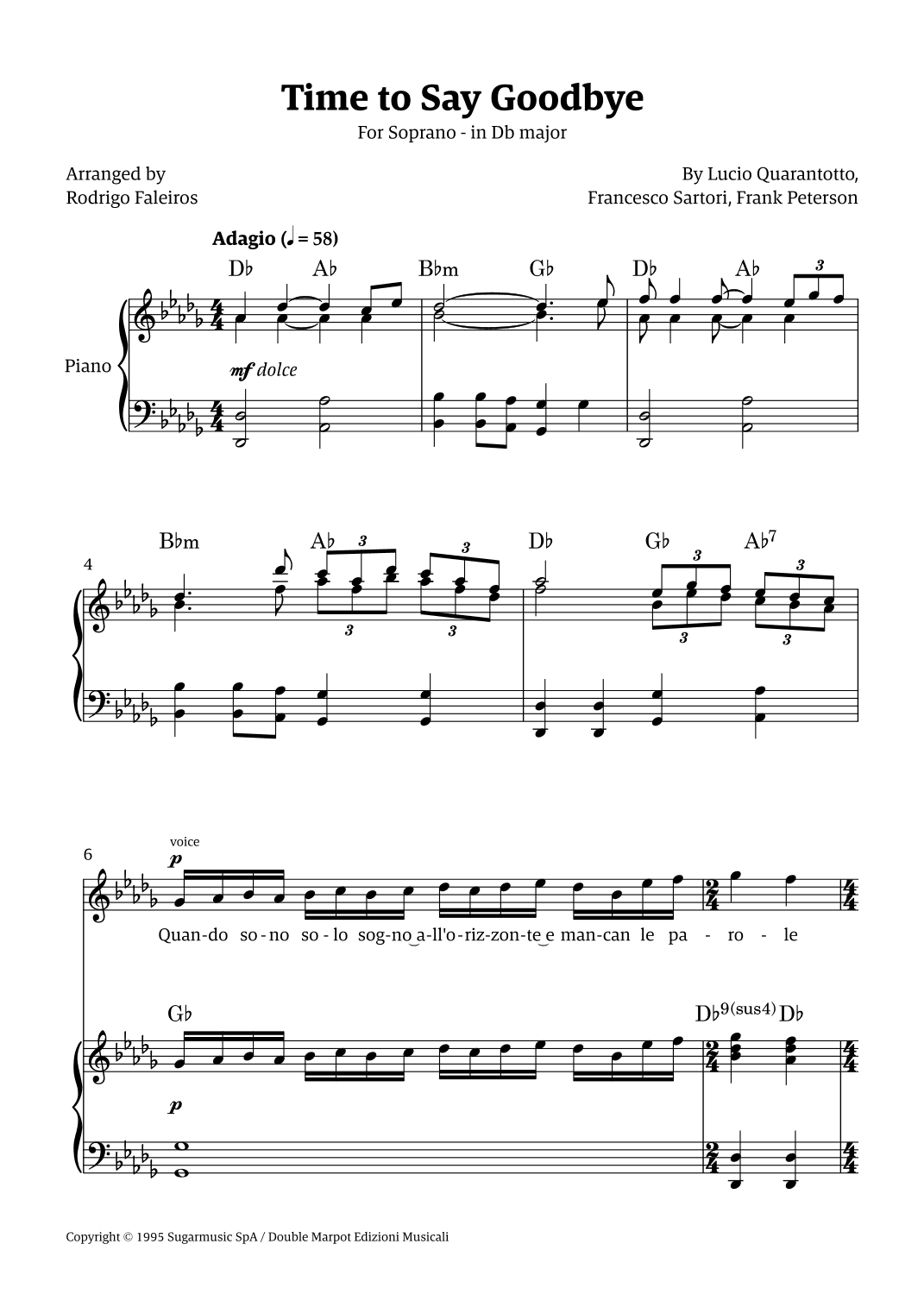 Time To Say Goodbye (arr. Rodrigo Faleiros)