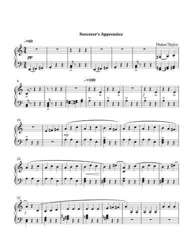 Sorcerer's Apprentice (arr. Paul Taylor)