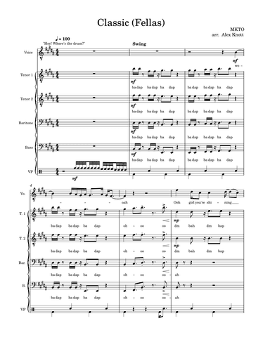 Classic (arr. Alex Knott)