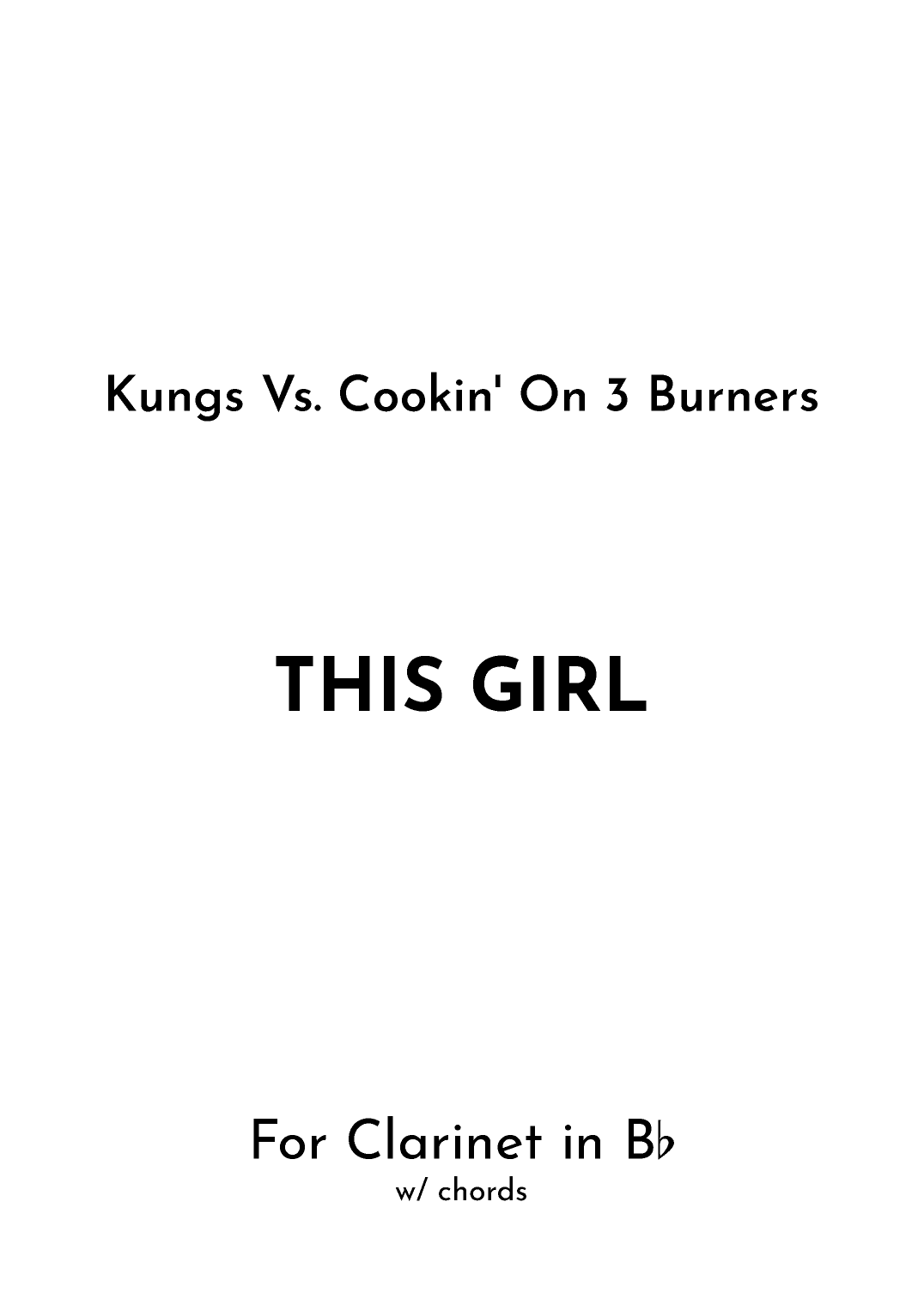 This Girl (arr. Jireh J.)