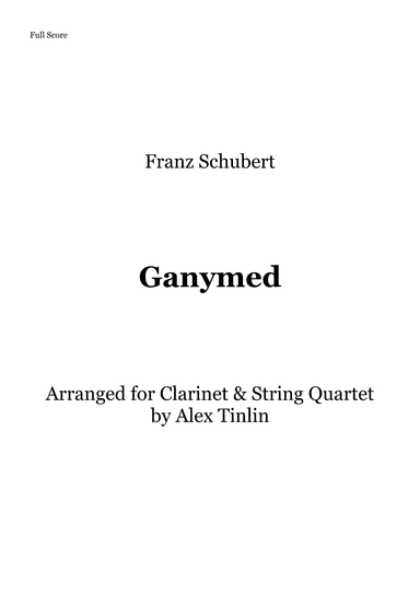 Ganymede (arr. Alex Tinlin)