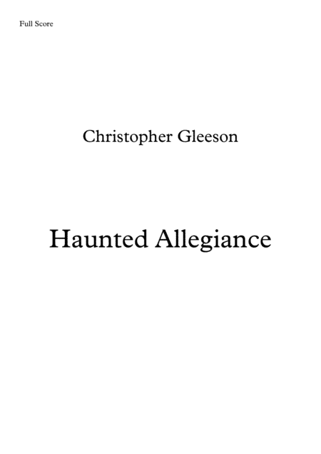 'Haunted House' for Violin and Guitar