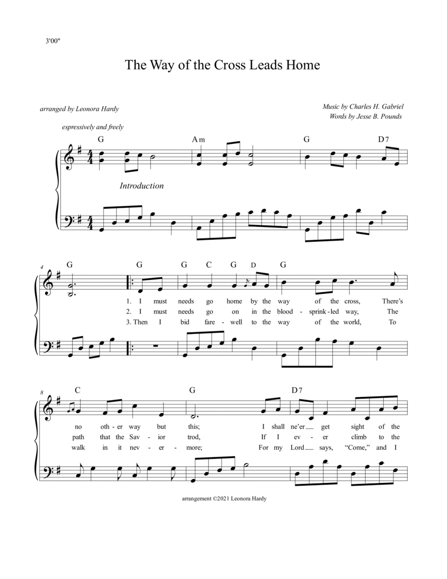 The Way of the Cross Leads Home (arr. Leonora Hardy)