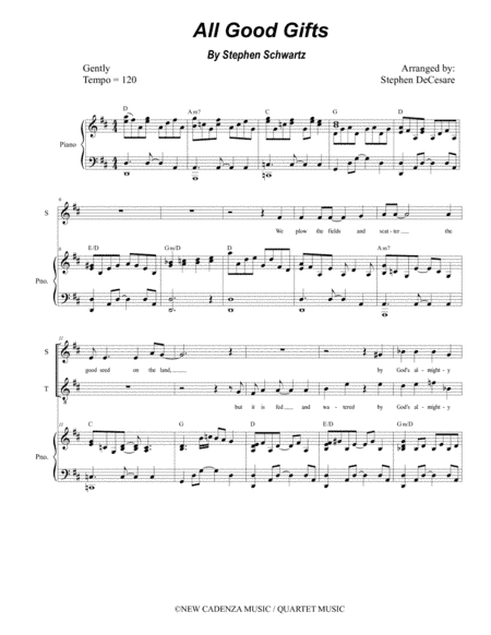 All Good Gifts (arr. Stephen DeCesare)