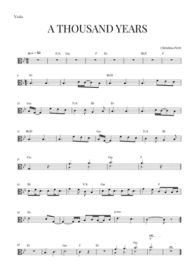 A Thousand Years (arr. Cadenza Editions)