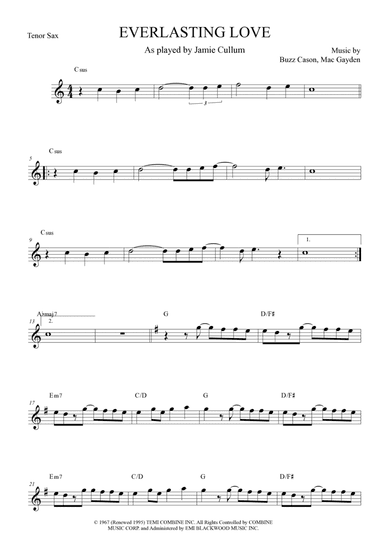 Everlasting Love (arr. The Sheet Music Library)