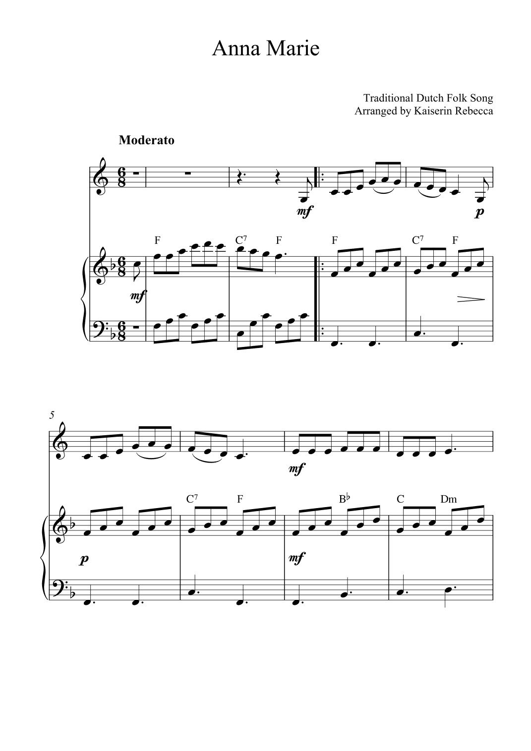 Anna Marie (arr. Kaiserin Rebecca)