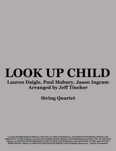 Look Up Child (arr. Jeff Tincher)