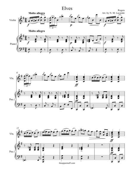 Elves (arr. Nick Lacanski)