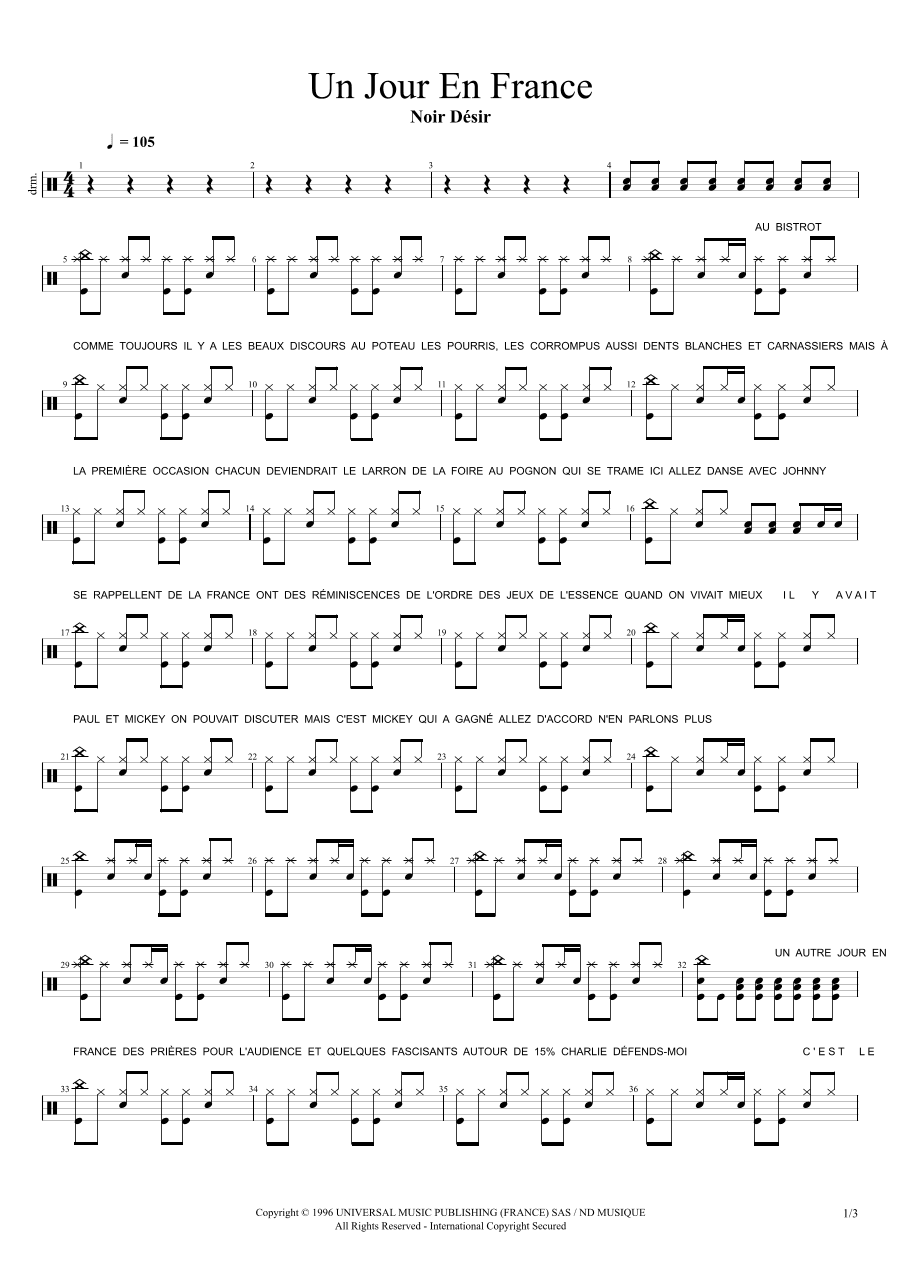 Un Jour En France (arr. Cyril Mayer)