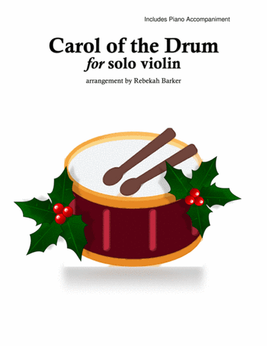 Carol of the Drums - Beginner Violinist (arr. Rebekah Barker)