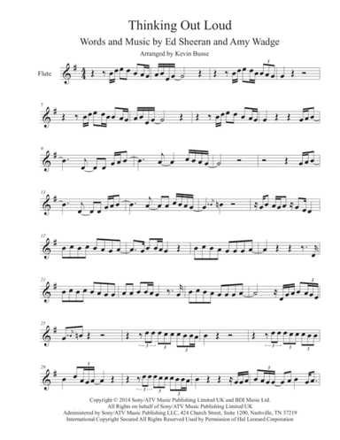 Thinking Out Loud (arr. Kevin Busse)