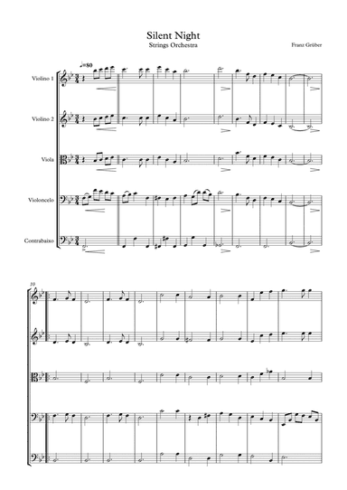 Silent Night - Strings Orchestra (arr. Vinícius Louzada)