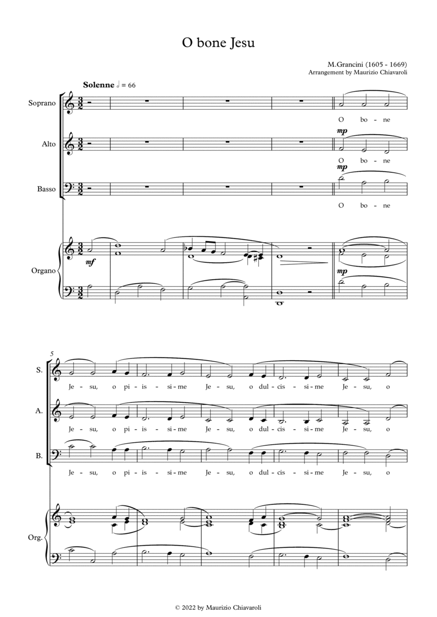 O bone Jesu (arr. Maurizio Chiavaroli)