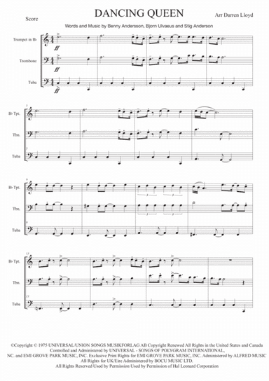 Dancing Queen (arr. Darren Lloyd)