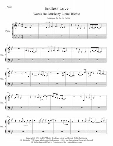Endless Love (arr. Kevin Busse)