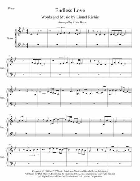 Endless Love (arr. Kevin Busse)