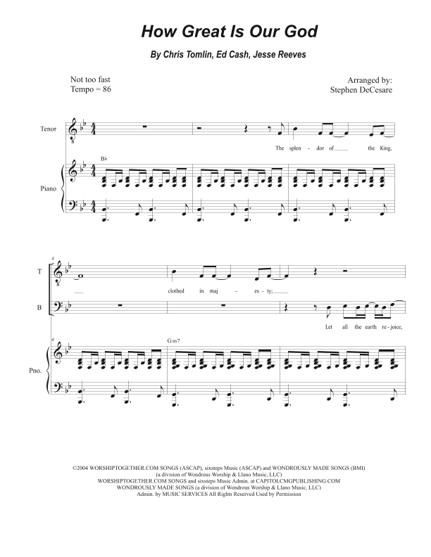How Great Is Our God (arr. Stephen DeCesare)