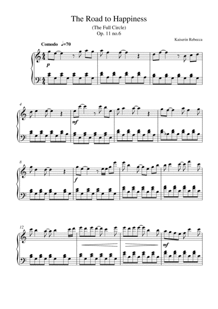 The Road to Happiness (The Full Circle, Op.11 no.6)