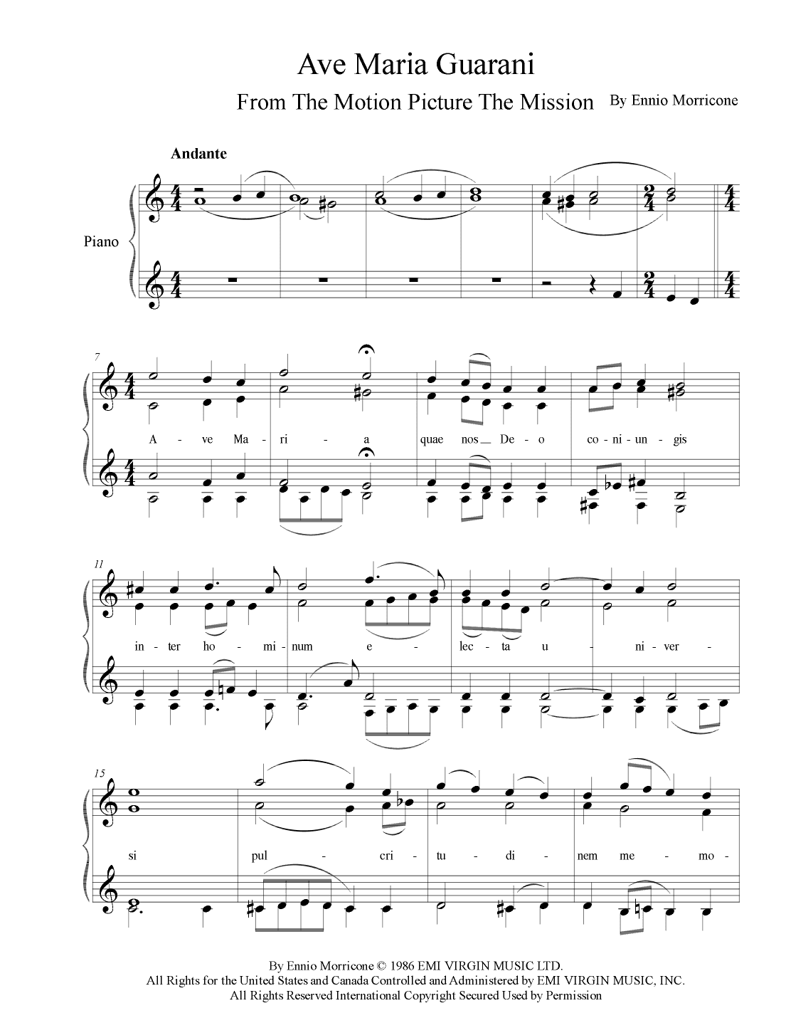 Ave Maria Guarani (arr. Iván Díaz)