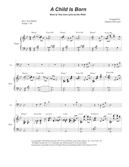 A Child Is Born (arr. Stephen DeCesare)