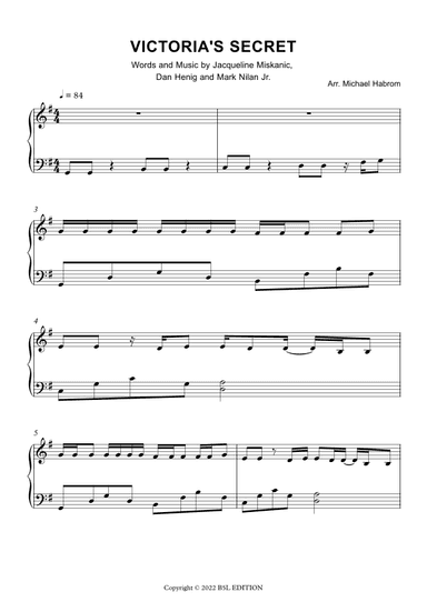 Victoria's Secret (arr. Michael Habrom)