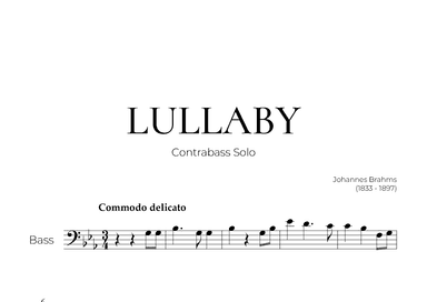 Lullaby (Bass Solo) - Johannes Brahms (arr. Pedro Merendi)