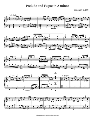 Little Prelude and Fugue in A Minor