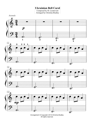 Ukrainian Bell Carol (arr. Christina Bradley)