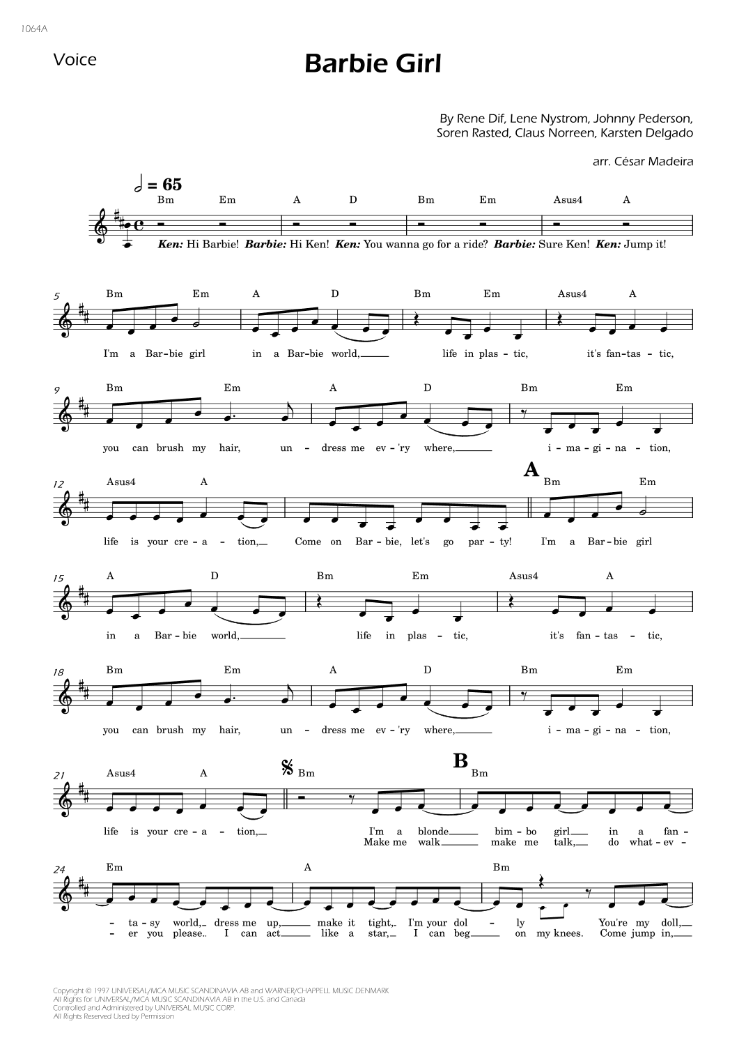 Barbie Girl (arr. César Madeira)