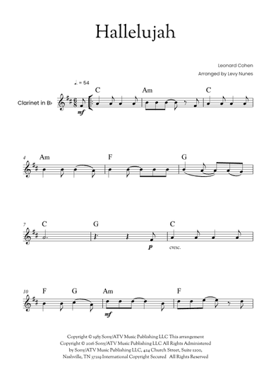 Hallelujah (arr. Levy Nunes)