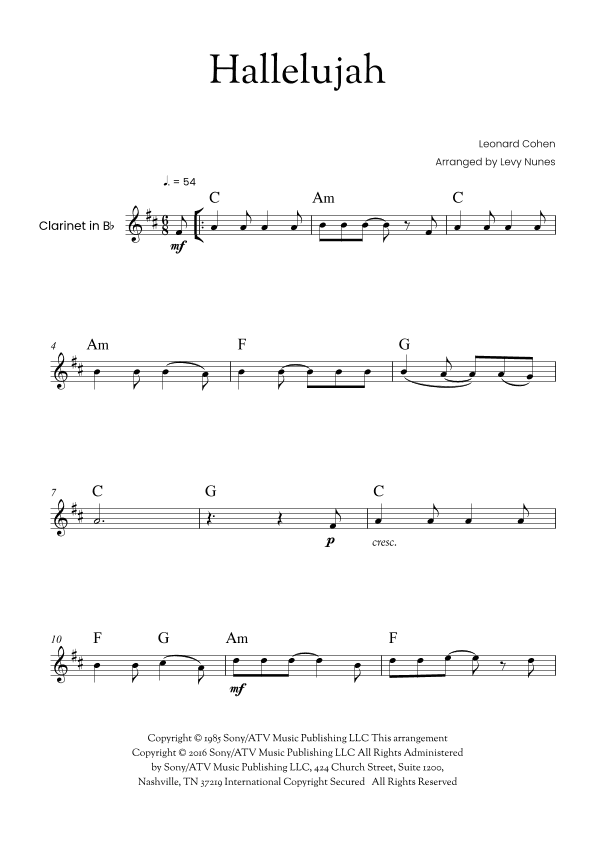 Hallelujah (arr. Levy Nunes)