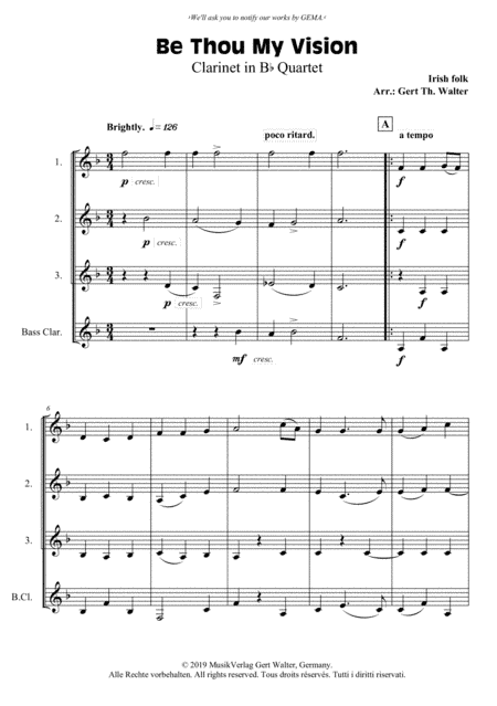 Be Thou My Vision (arr. Gert Th. Walter)