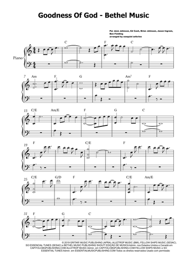 Goodness Of God (arr. ezequiel zeferino)