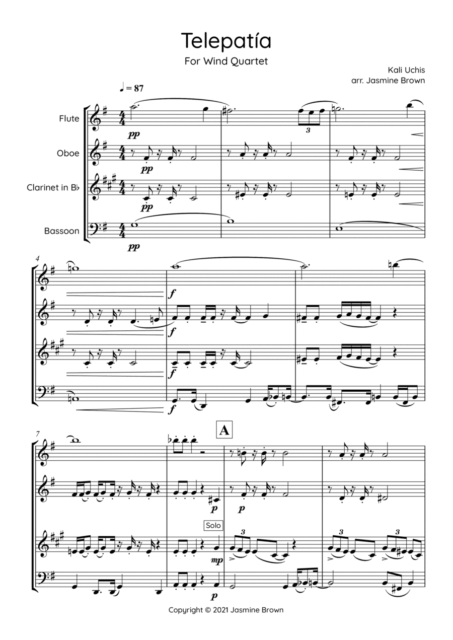 Telepatia (arr. Jasmine Brown)