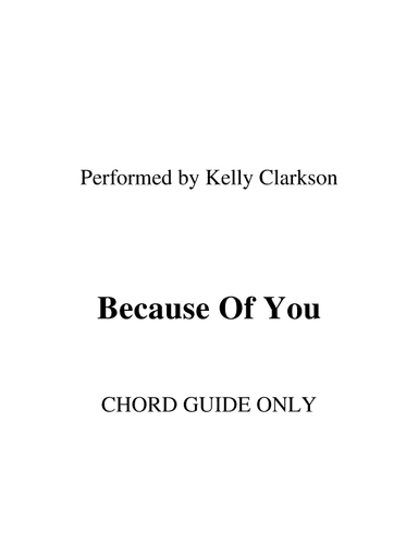 Because Of You (arr. RWM)