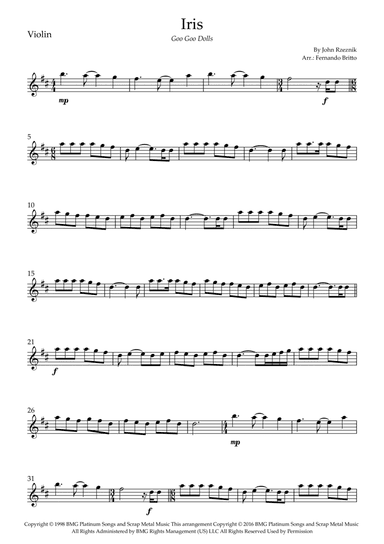 Iris (arr. Fernando Britto)