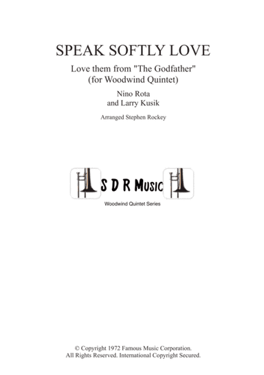 Speak Softly Love (arr. Stephen Rockey)