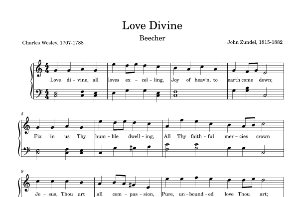 Love Divine (arr. C. Gordon)